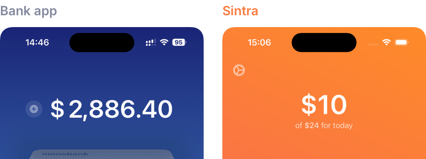 Daily budget balance